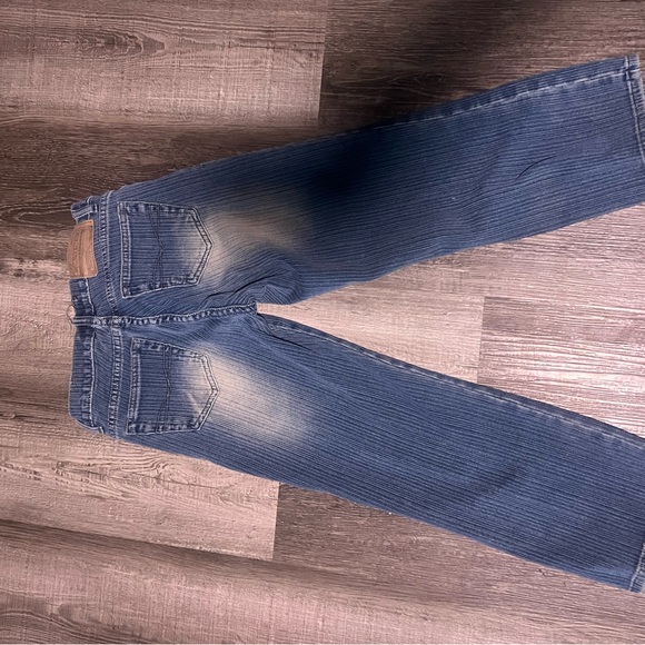 Y2K vintage Z. Cavaricci capris distress stripe size 3 No Button! - Picture 2 of 5